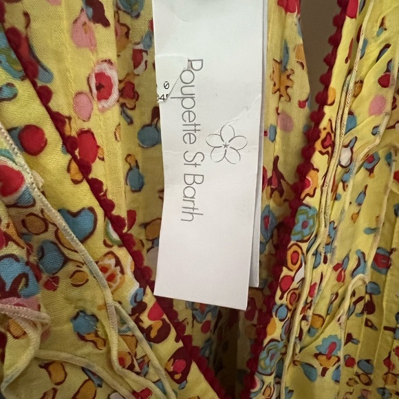 NWT Poupette St. Barth Mae V Neck Mini Dress - Picture 4 of 5